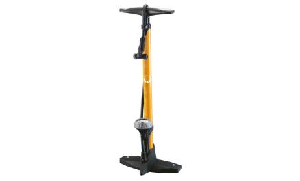 Fodpumpe Bike Attitude Stål Gul mmanometer alle ventiler DVN hoved GF-55P-DVN 
