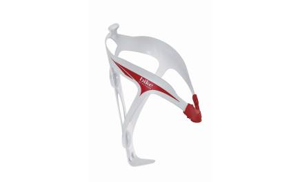 Flaskeholder Bike Attitude SuperLight 29 gram - Sort med Rød Gummipakning